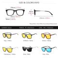 AOWEAR HD Night Vision Glasses Men Aluminium Yellow Lens Sunglasses Men Polarized Night Safe Driving Goggles Oculos Gafas De Sol.