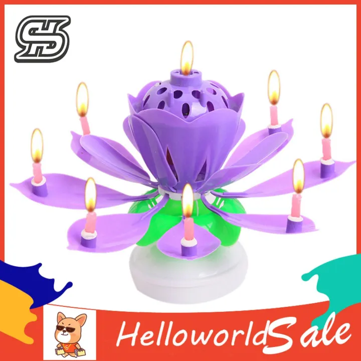 HelloWorld%20Birthday%20Candle%20Solid%20Paraffin%20Blossoming%20Birthday%20Cake%20Electronic%20Lotus%20Candle%20-%20Image%208