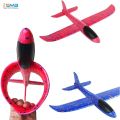 Foam Glider Airplane Toy Airplane Hand Throwing Plane 18 Inch Flying Plane Model Outdoor Sports Toys for Kids (Red & Blue). 