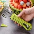 4 In 1 Melon Baller Scoop Stainless Steel Watermelon Cutter Fruit Carving Kitchen Tool Set for Fruit Slicer Dig Pulp Separator. 