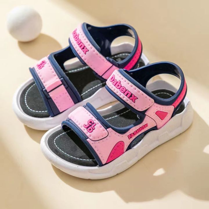 Children's sandals, summer beach shoes, soft soles, non-slip, middle children, girls, boys, casual school shoes, boys' sandals