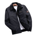 Middle-Aged People's Jacket Men's Winter Clothing Fleece-lined Thickened Leisure Warm Men's Clothing Middle-Aged and Elderly Men's Winter Dad Spring and Autumn Coat. 