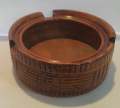 Brown Clay Decorative Ashtray Round Premium Ash Holder for Home and Office.