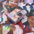 55 Pcs/Set Korean Manhwa The Ghosts Nocturne Laser Lomo Card Jaesgin Nok Comic Character 3 Inch Photocard Cosplay Gift. 