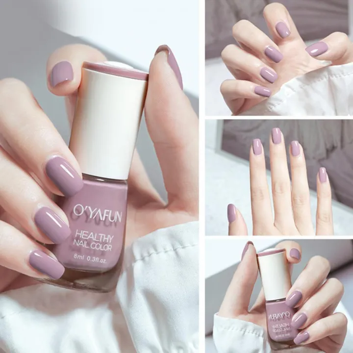 OYAFUN%208ml%20Nail%20Polish%20Water-Based%20Quick%20Dry%20Multiple%2040%20Colors%20Tearable%20Manicure%20Matte%20Waterproof%20No-bake%20Polish%20Gel%20for%20Female%20-%20Image%204