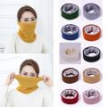 Women Men Warm Scarf Winter Autumn Bandana Neck Scarf Fleece Headband Shawl Bib Knitting Fleece Thick Velveted Rings Muffler.