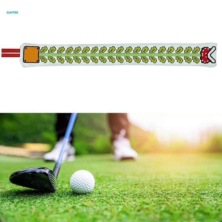 Golf Alignment Rod Headcover Golf Alignment Rod Cover Double Sided Embroidery Stylish Sports Accessories Practical Club Headcover