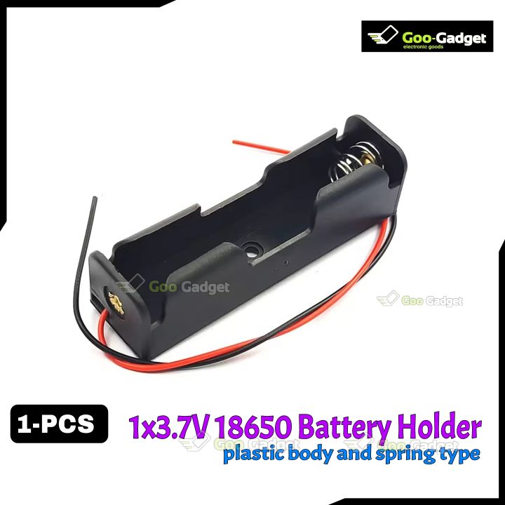 18650 3.7V Single Battery Holder Case with Pre-Soldered Wires for DIY Electronics and Projects