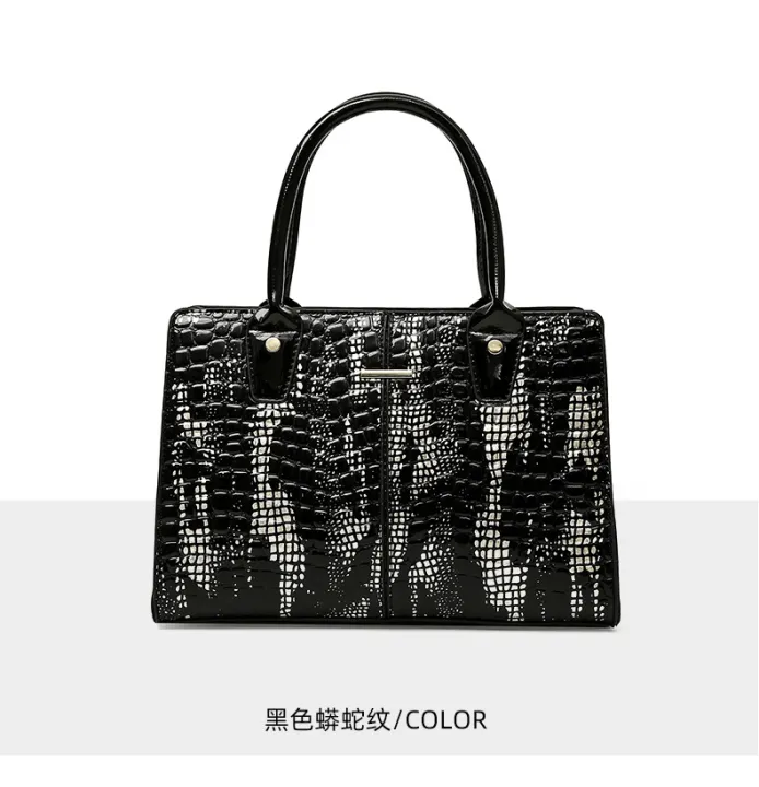 Women's%20large-capacity%20contrasting%20snake%20print%20premium%20sense%20commuter%20bag%20Business%20commuter%20PU%20shoulder%20crossbody%20tote%20bag%20-%20Image%206