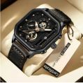 New TRSOYE luxury fashion leather belt wrist-watche for men.