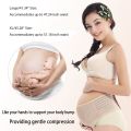 Maternity Support Belt Breathable Pregnancy Belly Band Abdominal Binder Adjustable Back/Pelvic Support- L. 