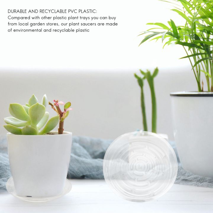 Plant%20Saucers,%2010%20Pack%20of%2030cm%20(12%20Inch),%20Transparent%20Flower%20Pot%20Drip%20-%20Image%203