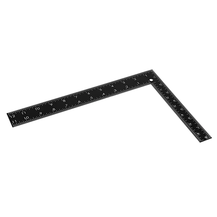 2X%20Teacher%200-30cm%200-20cm%20Measuring%20Range%20L%20Shaped%20Design%20Square%20Ruler%20Black%20-%20Image%203
