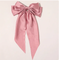 2023 New Women Large Bow Hairpin Summer Chiffon Big Bowknot Stain Bow Barrettes Women Solid Color Ponytail Clip Hair Accessories.