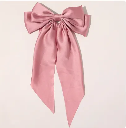 2023%20New%20Women%20Large%20Bow%20Hairpin%20Summer%20Chiffon%20Big%20Bowknot%20Stain%20Bow%20Barrettes%20Women%20Solid%20Color%20Ponytail%20Clip%20Hair%20Accessories%20-%20Image%205