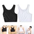 Tomboy Slim Fit Short Vest Chest Binder Tops. 