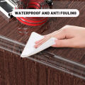 1M W Shape Anti Collision Table Edge Guard Strip Self Adhesive Transparent Soft Safety Furniture Corner Protector 1Roll.