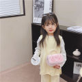 New kids bag cartoon cute little girl pearl tote bag little fragrance princess plush shoulder cross-body bag. 