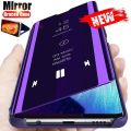For Xiaomi Redmi Note 12 5G Case Clear View Mirror Flip Stand Phone Case For Redmi Note 12Pro Note12 Pro Protection Back Cover. 