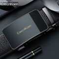 CaecnKoen Men's Genuine Leather Belt Short Wallet Set Top layer Cowhide Pants with Light Luxury Gift for Father. 