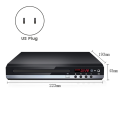 DVD Player 1080P HD Home DVD Player Box for TV All Region Free DVD CD-Disk Player AV-Output EVD Player--US Plug Black.