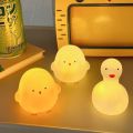 New Small Night Light Animal Cartoon Soft Chick Lamp Led Duck Light Children. 