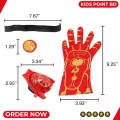 Iron Man Toy for Kids (Web-shooter Set with Avengers Iron Man Gloves) Kids Birthday Gifts. 