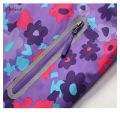 Dubbped Kids Girls Flower Purple Rain Jacket Waterproof Coat Lightweight Hooded Warm Lined Raincoats Windbreakers.