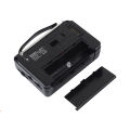 Baoer 606AC Retro AM/FM/SW Portable Radio, Battery Operated Vintage Multi Functional Radio With Built In Speaker And Flashlight. 