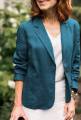 Everyday Cotton Linen Blazer for Women with Structured Fit and Buttoned Front.