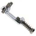 BRADOO- 1Pc Modern and Vintage Electric Guitar Six String Nut Cattle Bone Slotted & 6X Replacement Chrome Tremolo Bridge Saddles. 