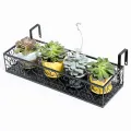 Migeet Flower Pot Stand Rack Deck Rail Flowerpot Railing Shelf Balcony Rail pl-anter Shelf Fence Railing Flower Pots Holder. 