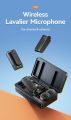 Ulanzi A100 Dual Wireless Microphone Lavalier MIC for iPhone 15 Pro Pro Max Camera Sound Recording Real-time Monitoring.