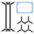 ARELENE Bed Sheet Holder Straps,Adjustable Elastic Bed Sheet Straps,Crisscross Bed Sheet Fasteners Suspenders,Sheet Stays Clip B.