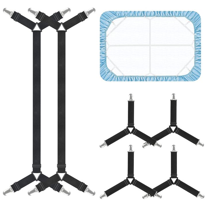 ARELENE%20Bed%20Sheet%20Holder%20Straps,Adjustable%20Elastic%20Bed%20Sheet%20Straps,Crisscross%20Bed%20Sheet%20Fasteners%20Suspenders,Sheet%20Stays%20Clip%20B%20-%20Image%202