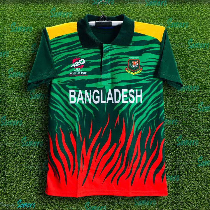 Bangladesh T20 World Cup Fan Jersey - Polo Jersey For Men - Bangladesh Cricket Jersey  2026/27