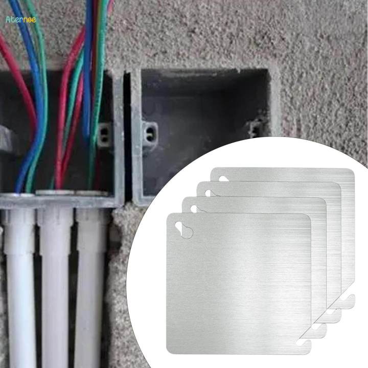 4x%20Electrical%20Box%20Cover%20Plates%20Junction%20Box%20Covers%20Electric%20Outlet%20Box%20Covers%20Flat%20Blank%20Electric%20-%20Image%205