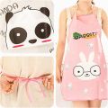 Women Kids Cartoon Kitchen Restaurant PVC Waterproof Cooking Aprons Home Essential. 