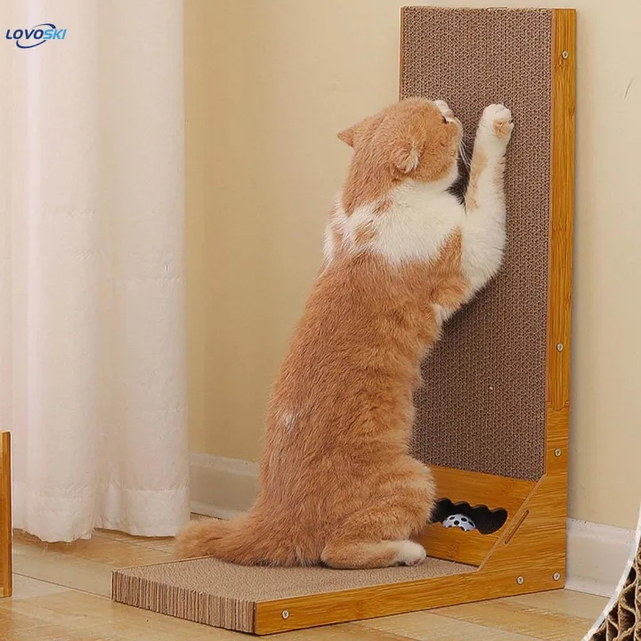L%20Shaped%20Cardboard%20Cat%20Scratching%20for%20Indoor%20Cats%20Kitten%20Kitty%20-%20Image%202