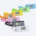 Student Keychain Watch Electronic Clock Silent LCD Digital Display Triangle Student Desktop Clock Keychain Pocket Watch. 