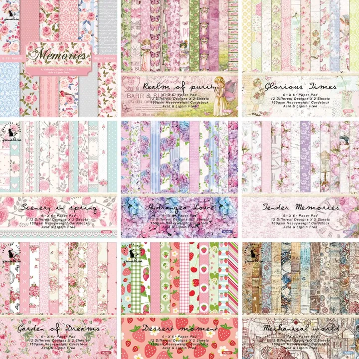 12Sheet%20Warm%20Flower%20Girls%20Background%20Scrapbooking%20Paper%20Retro%20Journal%20Planner%20Paper%20Pad%20Cardstock%20Backgrounds%20Card%20DIY%20Art%20Craft%20-%20Image%203