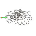 50 pcs x Flat Head Fishing Hook Size 3-12 Iseama High Carbon Steel Strong Sharp Barbed Fish Hooks. 