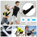 1 Pair Arm hand Sleeve cycle Sleeves Uv Protection for Men Women Black.