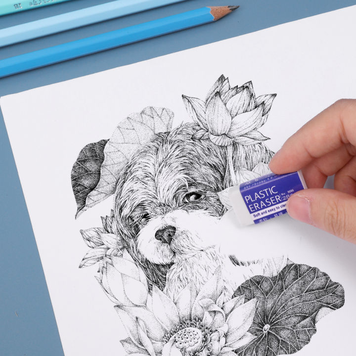 1/5pcs%202B%20Eraser%20White%20Exam%20Special%20Erasers%20Soft%20And%20Easy%20To%20Erasing%20Drawing%20Eraser%20Office%20Stationery%20-%20Image%203