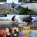 Long Raincoat Thickened Waterproof Unisex Raincoat Foldable One Piece Raincoat Work Suit Safety Suit Camping Waterproof Raincoat.