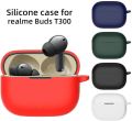 Realme Buds T300 Only cover Premium Artificial Carrying cover Shockproof Earbuds Protective Cover Box For Buds Soft Silicone Bluetooth Headphone Cover. 