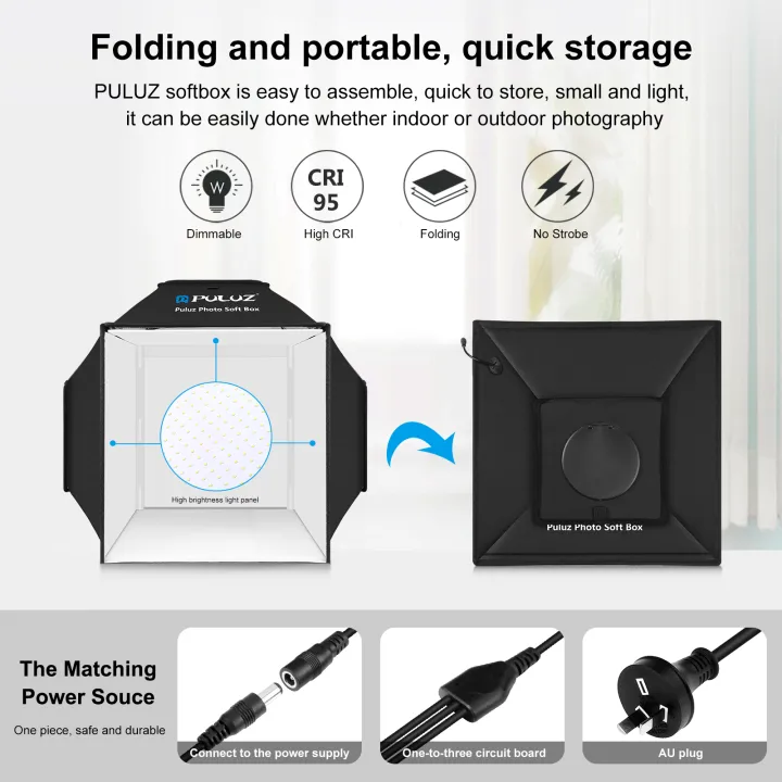 PULUZ%2040CM/16''%20Photo%20Studio%20Light%20Box%20Kit%20Softbox%20For%20Photography%204%20Colors%20Backdrop,Photography%20Lightbox%20For%20Studio%20-%20Image%204