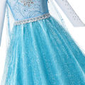 Disney Frozen Elsa Costume For Kids Girl Princess Dress Fancy Birthday Party Gown Snow Queen Children Clothing Carnival Cosplay. 