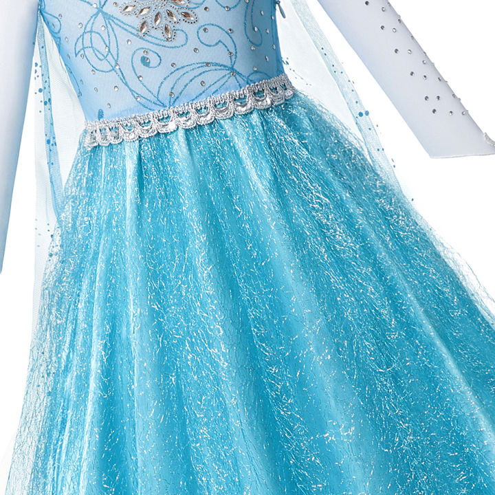 Disney%20Frozen%20Elsa%20Costume%20For%20Kids%20Girl%20Princess%20Dress%20Fancy%20Birthday%20Party%20Gown%20Snow%20Queen%20Children%20Clothing%20Carnival%20Cosplay%20-%20Image%206
