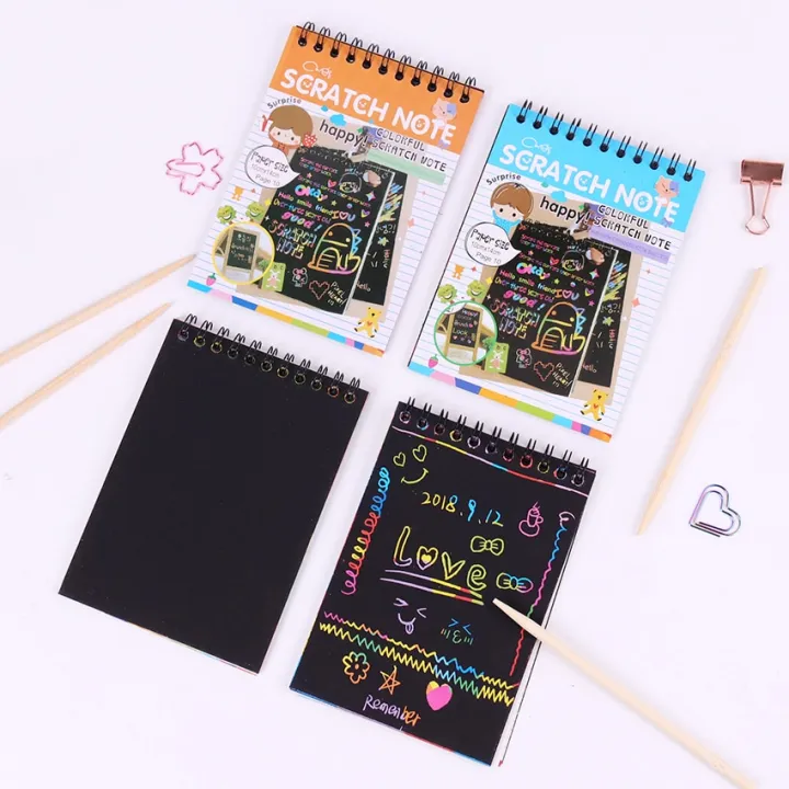%E3%80%90DATA%20FROG%20Global%20MALL%E3%80%91Scratch%20Black%20Cardboard%20Creative%20DIY%20Draw%20Paper%20Notebook%20Cute%20Supplies%20Stationery%20-%20Image%202